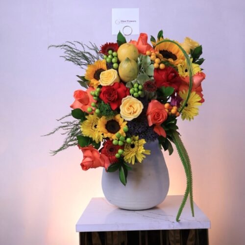 “فخارة الشمس - Sunny Bloom Vase”