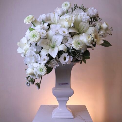 “فازة نقاء - Pure White Vase”